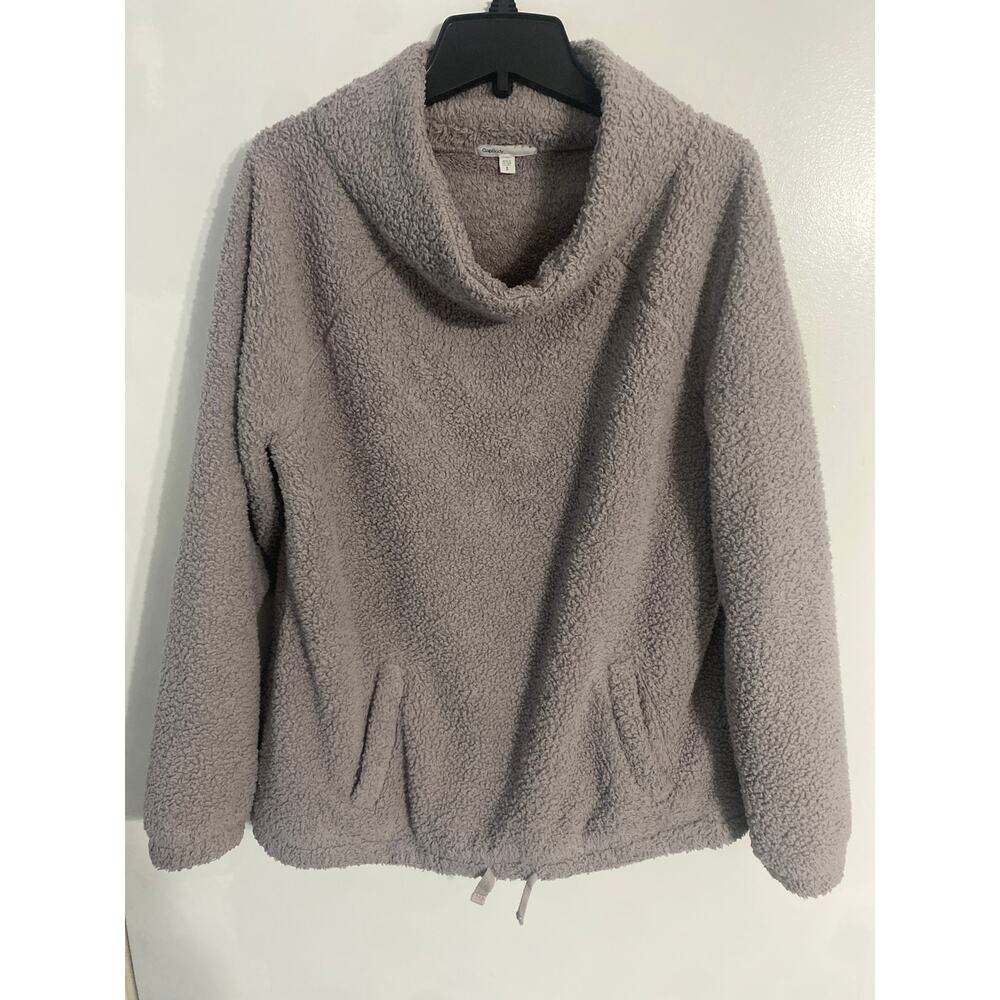 GapBody sherpa fleece sweater women’s size S light purple cozy casual